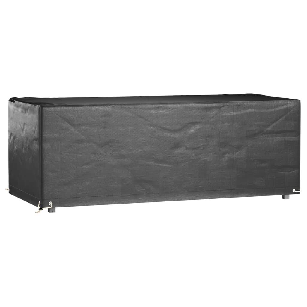 2 pcs Housses salon de jardin - Housses de protection 8œillets 192x82x65cm rectangulaire - Image 3