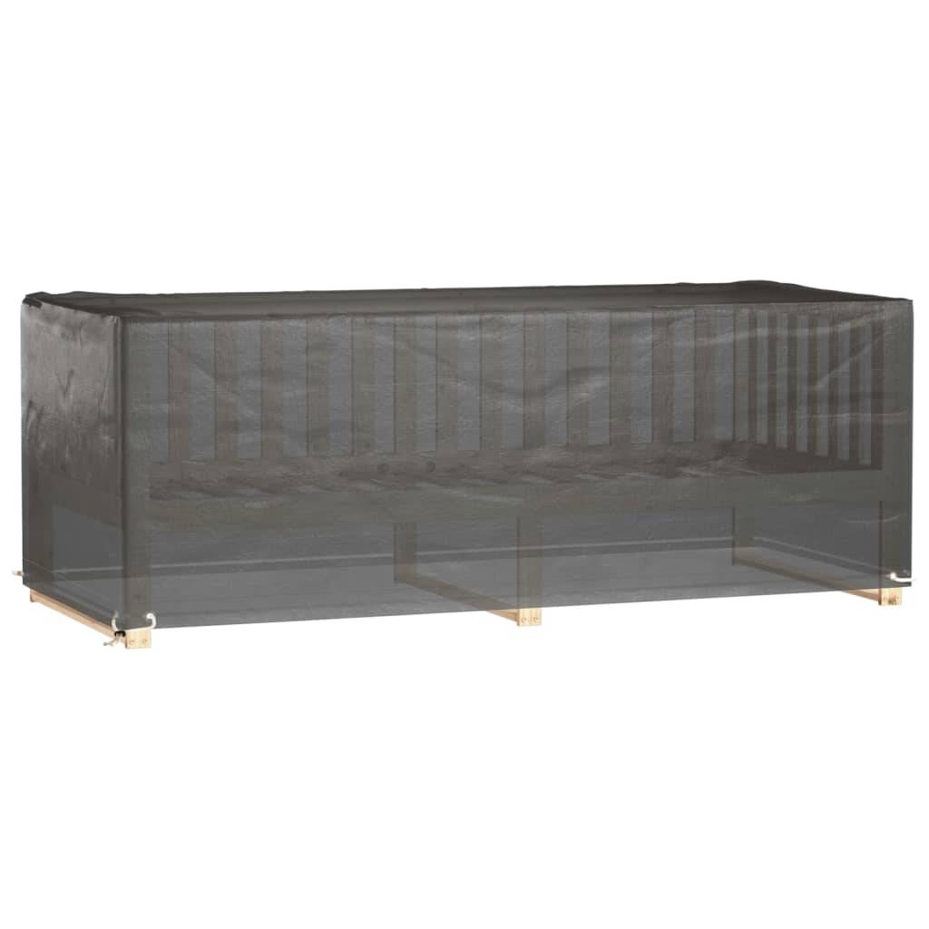 2 pcs Housses salon de jardin - Housses de protection 8œillets 192x82x65cm rectangulaire - Image 2