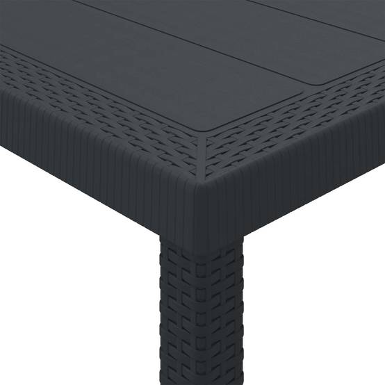 PANGIVO - Table de jardin polyrotin anthracite 200 x 100 x 73 cm - PANGIVO - Image 4