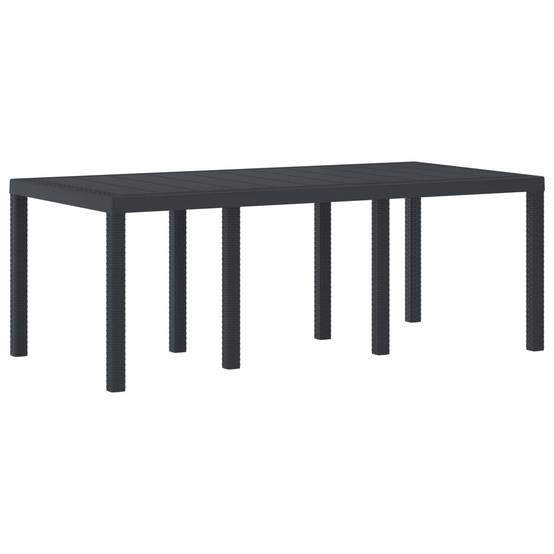 PANGIVO - Table de jardin polyrotin anthracite 200 x 100 x 73 cm - PANGIVO - Image 1