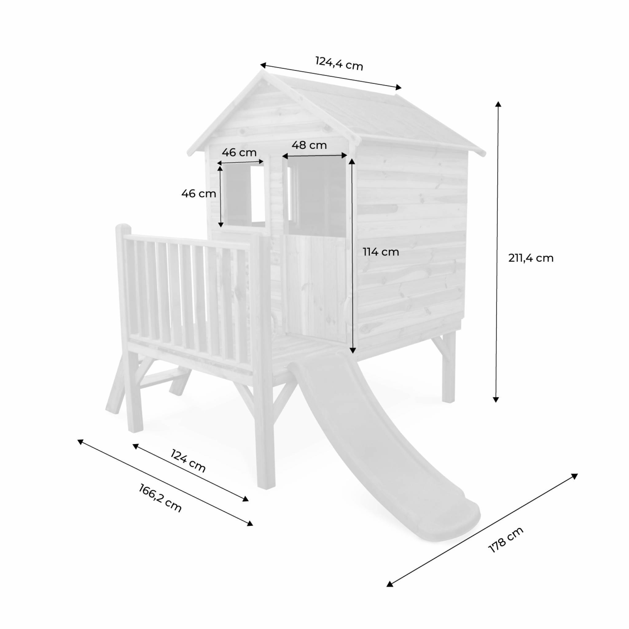 Maisonnette en bois 2m² - Magnolia - cabane pour enfant en pin ...