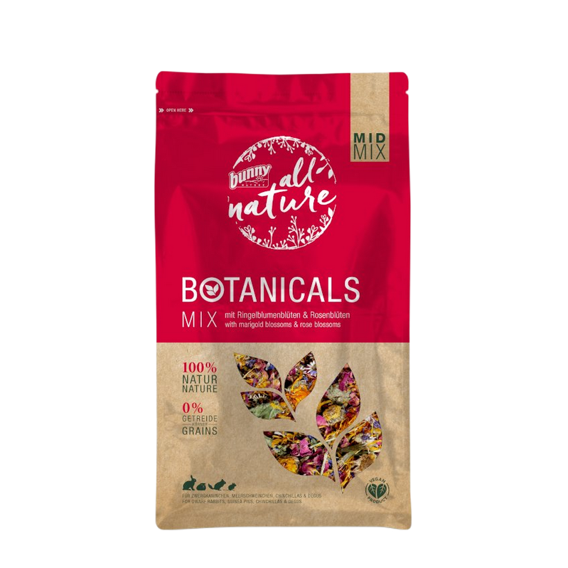 Botanicals Rose & Souci, Friandise pour rongeurs et lapin, BunnyNature
