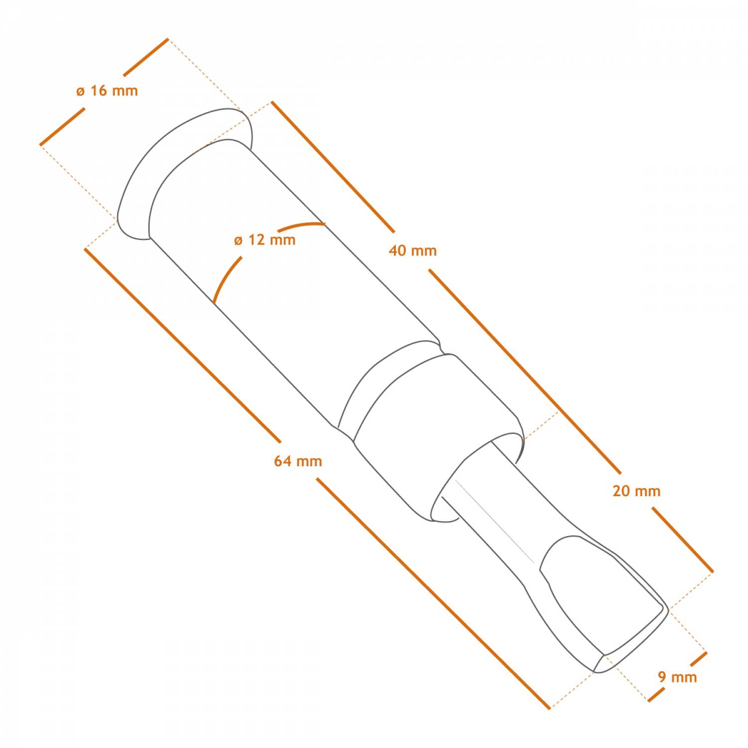 Linxor - Lot de 20 pitons douilles escamotables en inox Ø 12 mm - Linxor - Imagen 2