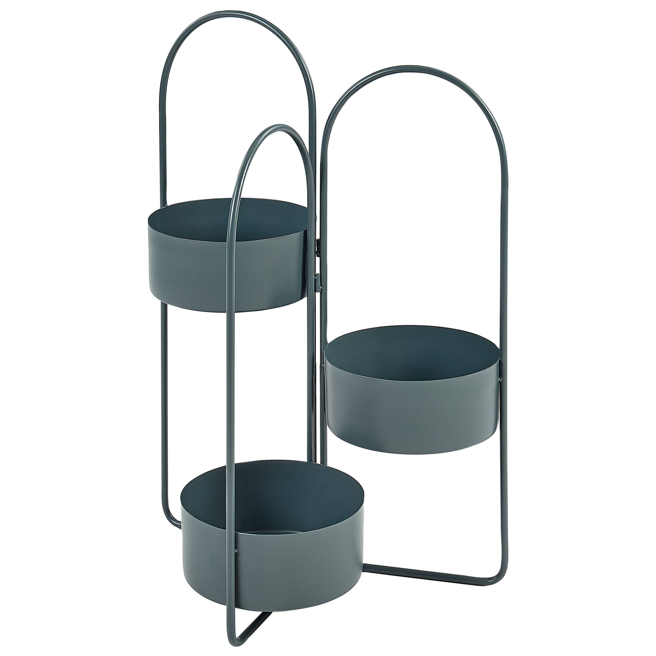 Beliani - Cache-pot d'intérieur Métal Bleu foncé COLUTENA - Beliani - Imagen 2