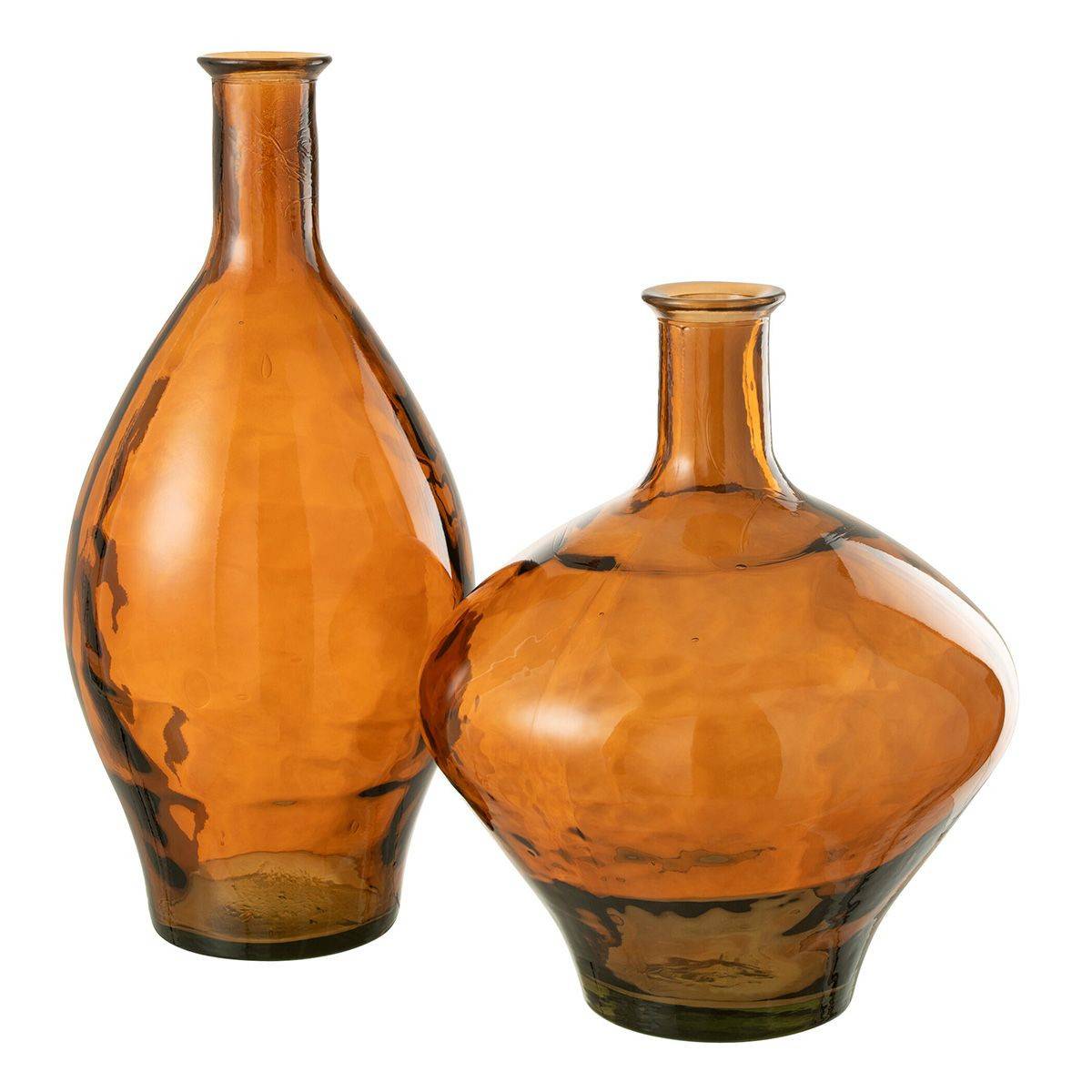 Vase Design en Verre "Cherry" 60cm Marron - Image 2