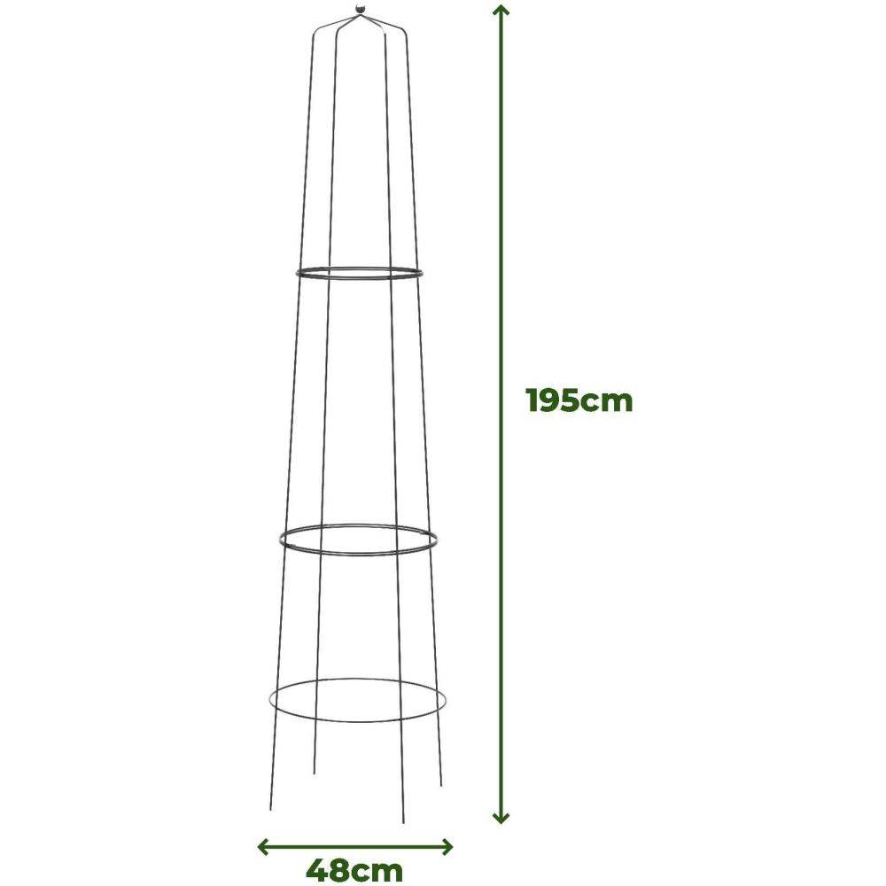 Komet - Treilli en acier 48 x 195 cm Tower - Imagen 3