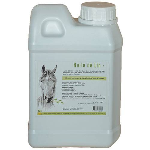 Huile de Lin+ - Source Omégas 3 - 1L - Distri’Horse33 - Imagen 2