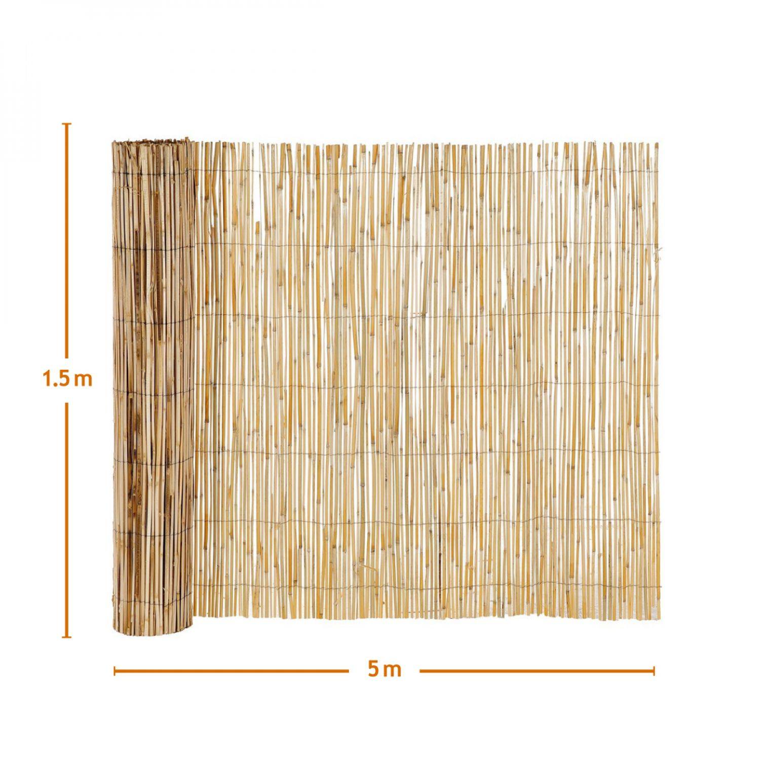 Linxor - Canisse, brise vue occultant en roseau fendu - 1.50 x 5 m - Linxor - Imagen 2