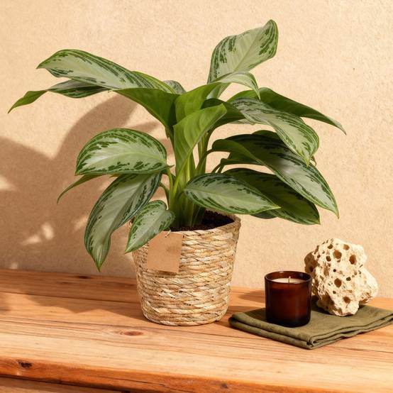 La Green Touch - Aglaonema Silver Bay - D17 H75cm - Image 1