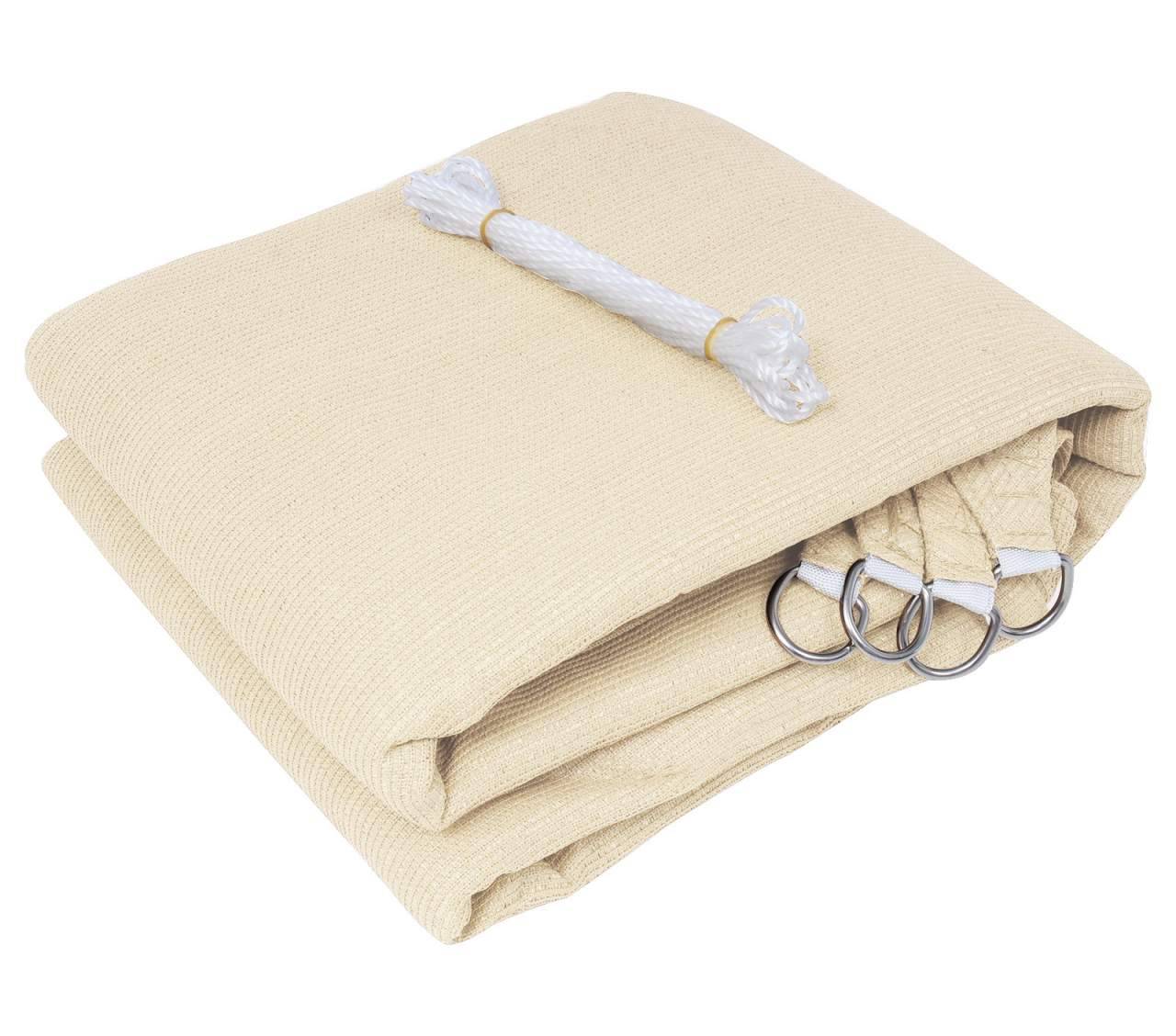 Helloshop26 - Voile d'ombrage auvent avec protection UV crème déperlante 2x3 m - Imagen 2