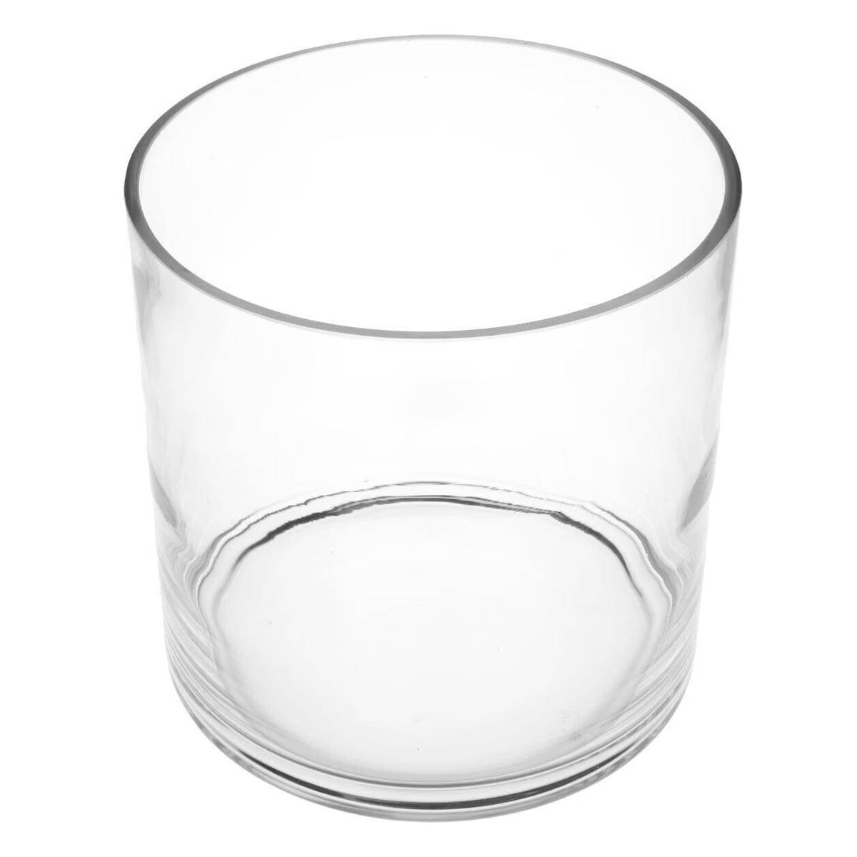 Vase en Verre "Cylindre" 18cm Transparent
