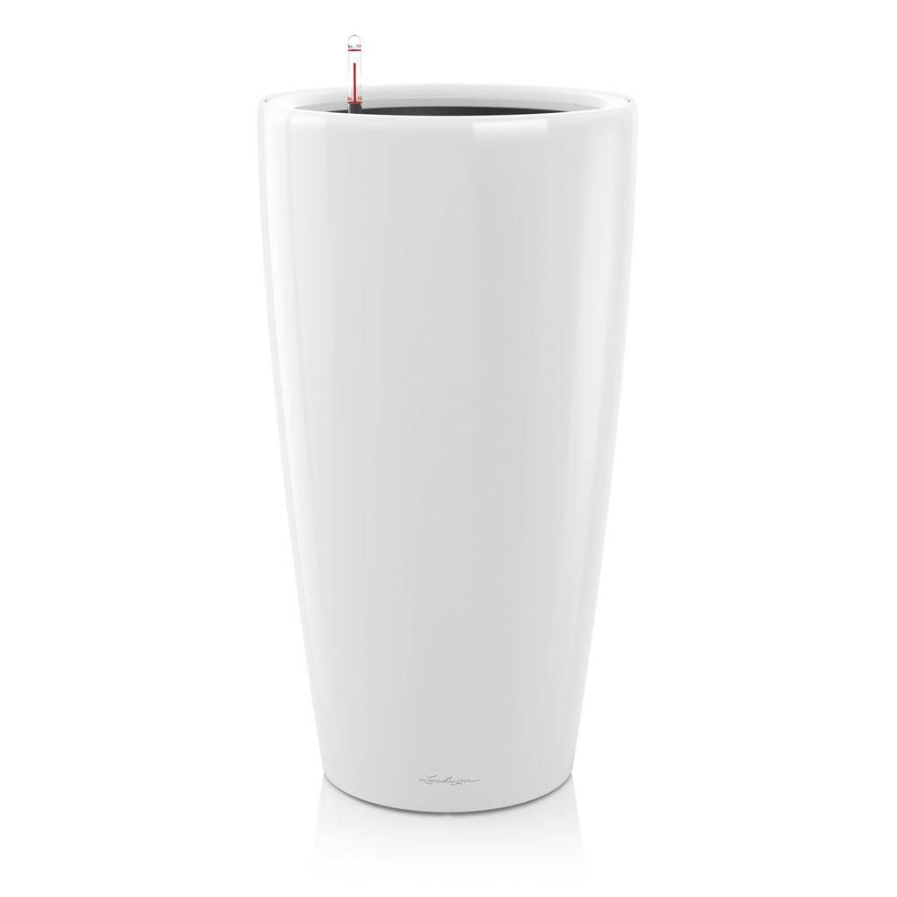 Lechuza - Pot Rondo Premium 32 - kit complet, blanc brillant Ø 32 cm Lechuza - Imagen 1
