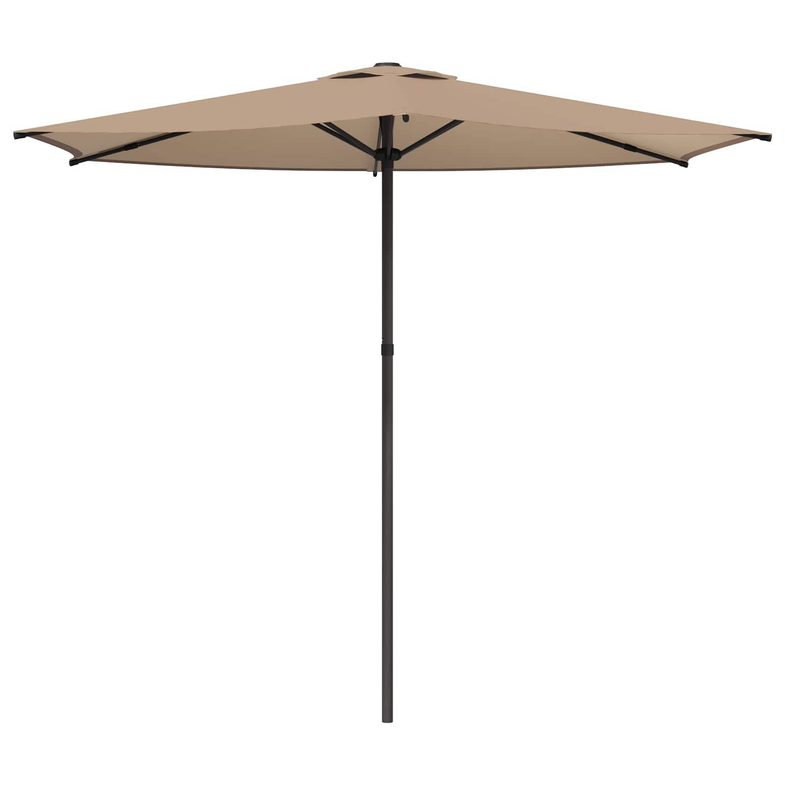 Parasol polyester taupe 269 x 269 x 223 cm - PANGIVO - Image 2