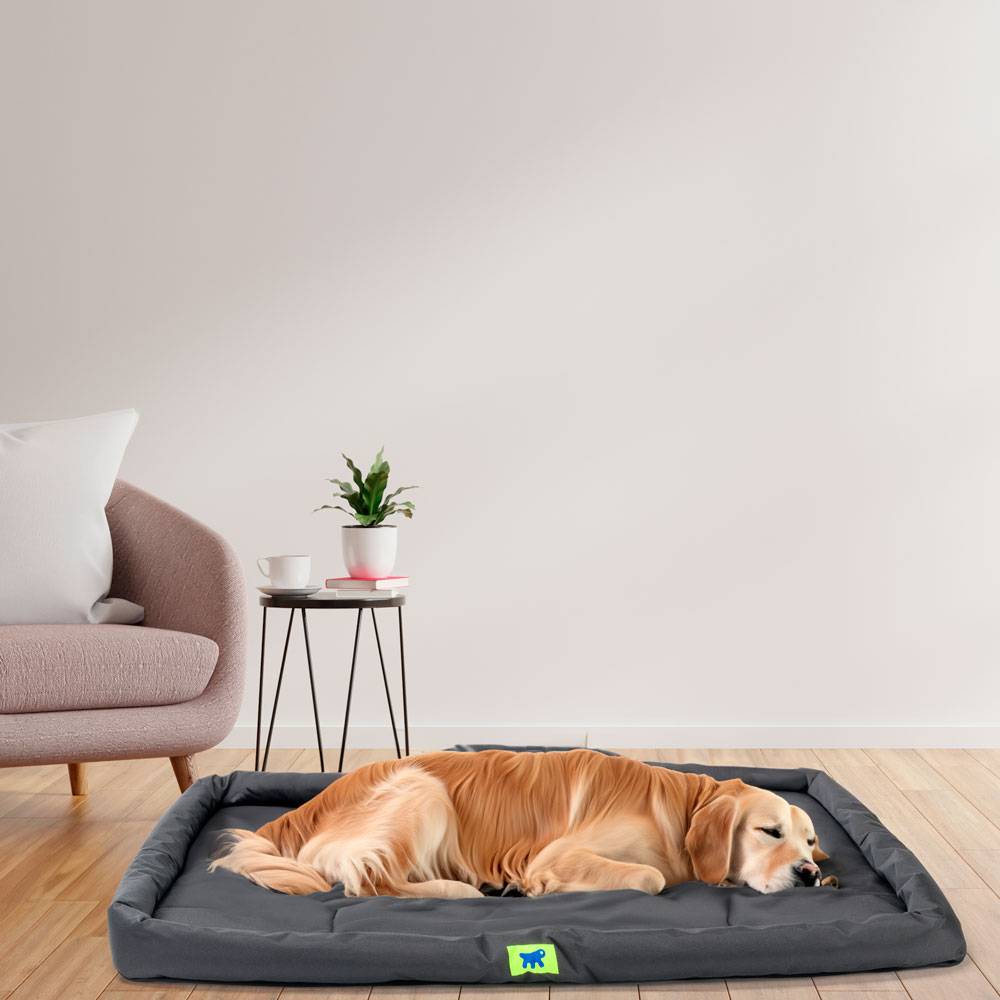 Ferplast - Ferplast Panier Chien Coussin Chien Grande Taille Tissu anti-rayures Matelas pour chien imperméable 107 x 66 x 5 cm.Noir - Imagen 3