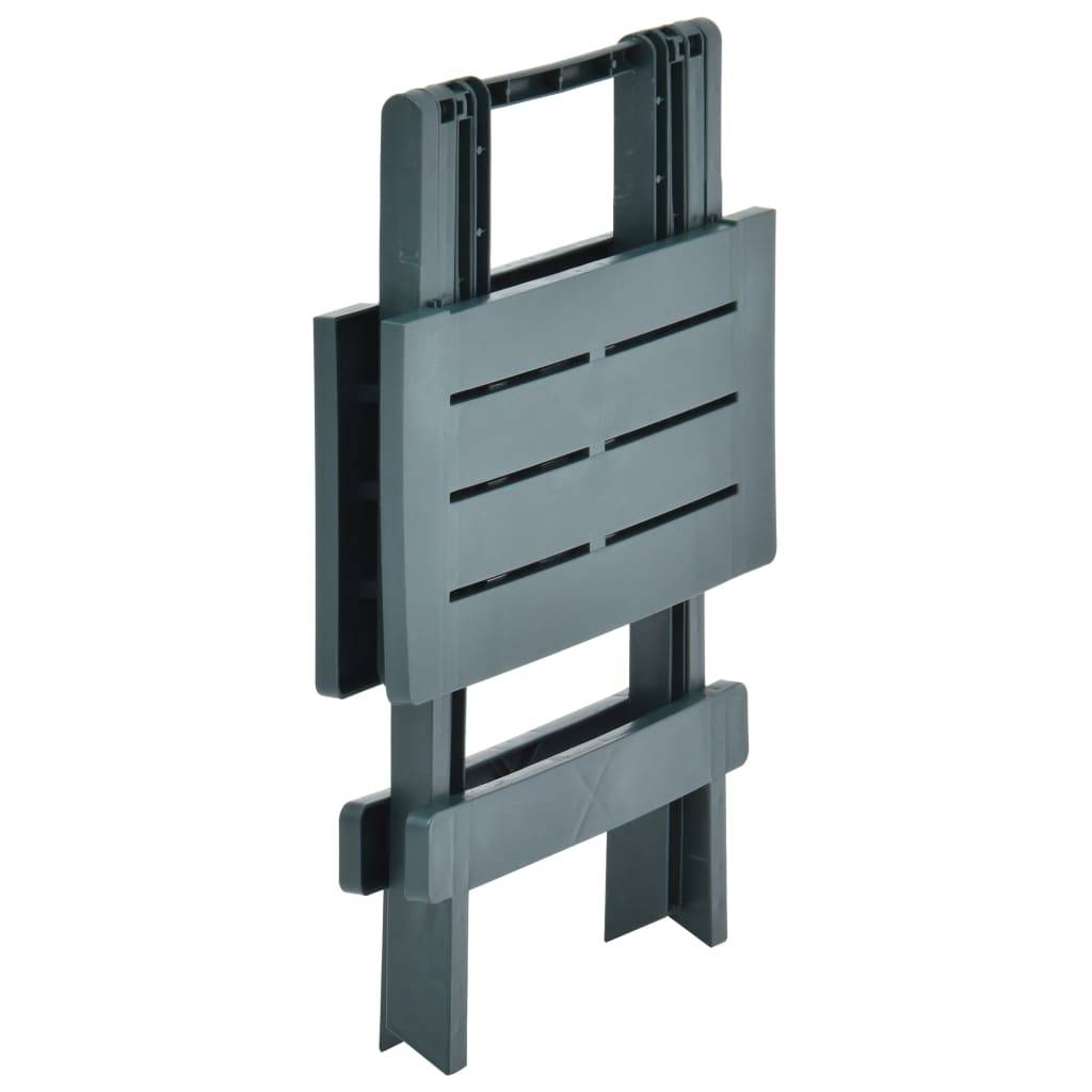 Maison Chic - Table pliable de jardin | Table d'extérieur vert 45x43x50 cm plastique - Image 4