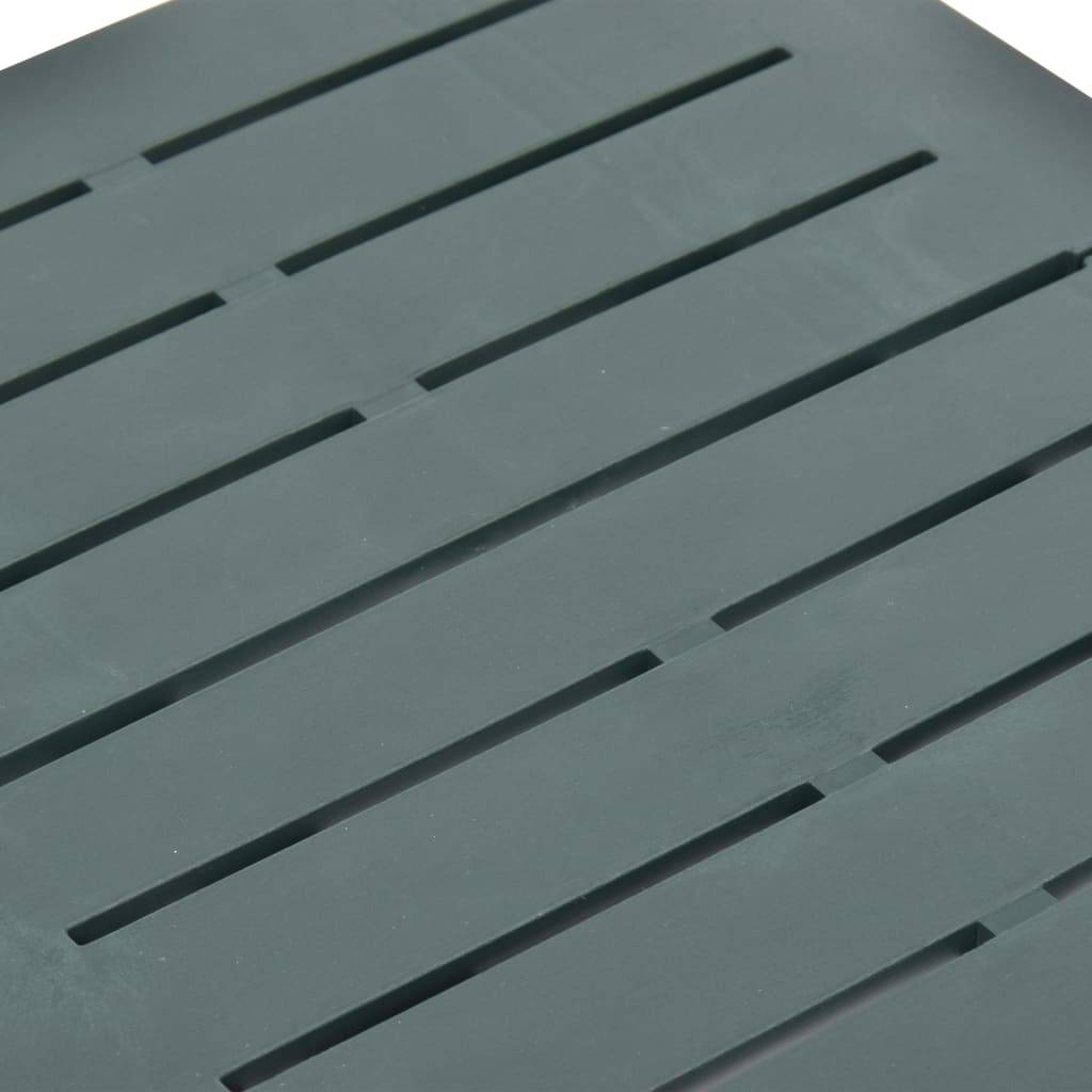 Maison Chic - Table pliable de jardin | Table d'extérieur vert 45x43x50 cm plastique - Image 6