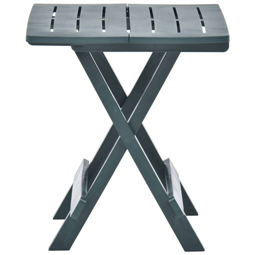 Maison Chic - Table pliable de jardin | Table d'extérieur vert 45x43x50 cm plastique - Image 3