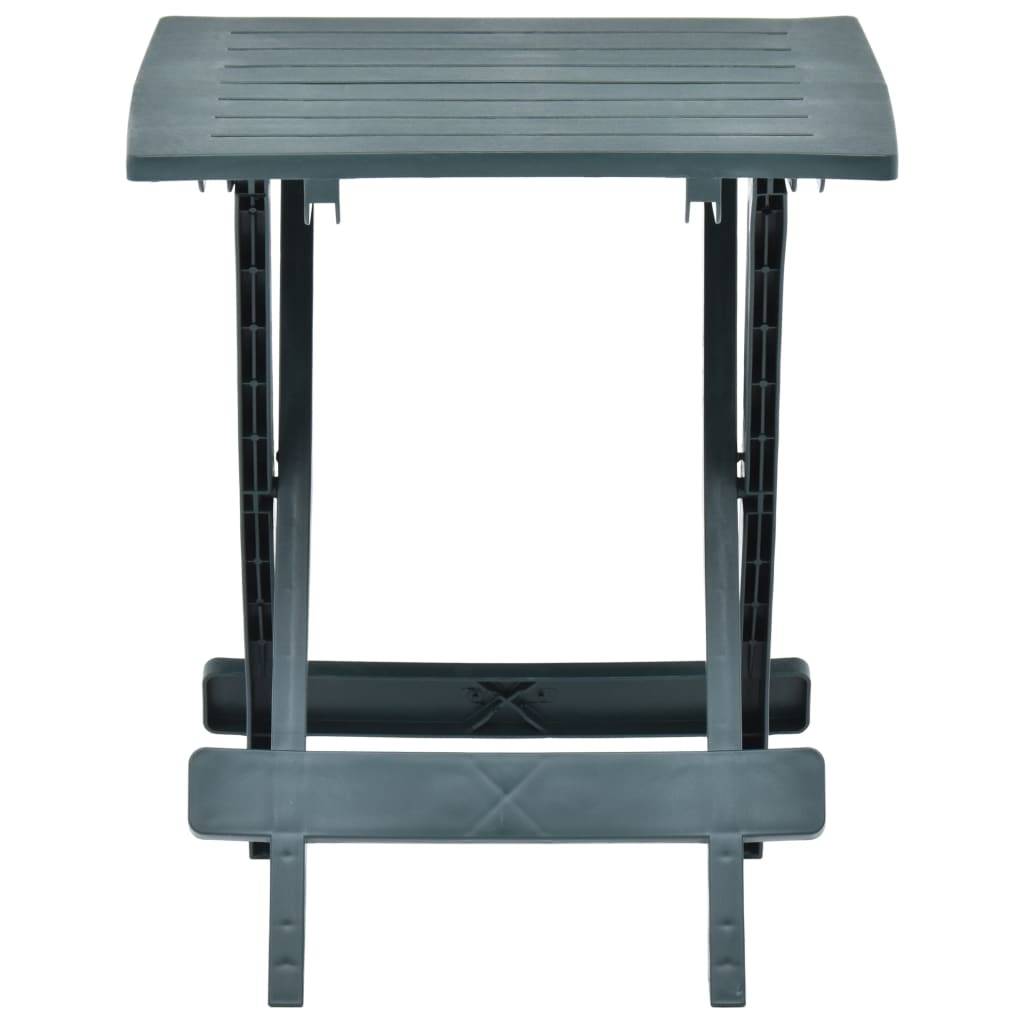 Maison Chic - Table pliable de jardin | Table d'extérieur vert 45x43x50 cm plastique - Image 1