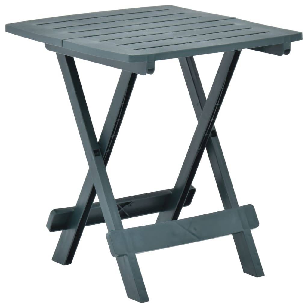 Maison Chic - Table pliable de jardin | Table d'extérieur vert 45x43x50 cm plastique - Image 2