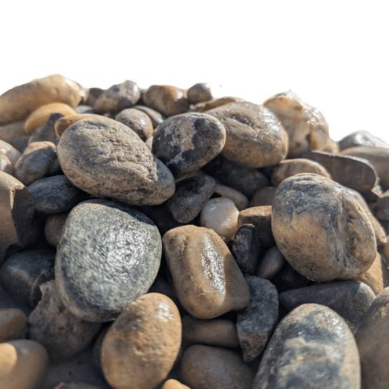 Galets Roulés Naturels Gris Mixte 20/50 - Sac de 25 KG PACK 15 sacs +/- 25 KG = 375 KG - Image 2