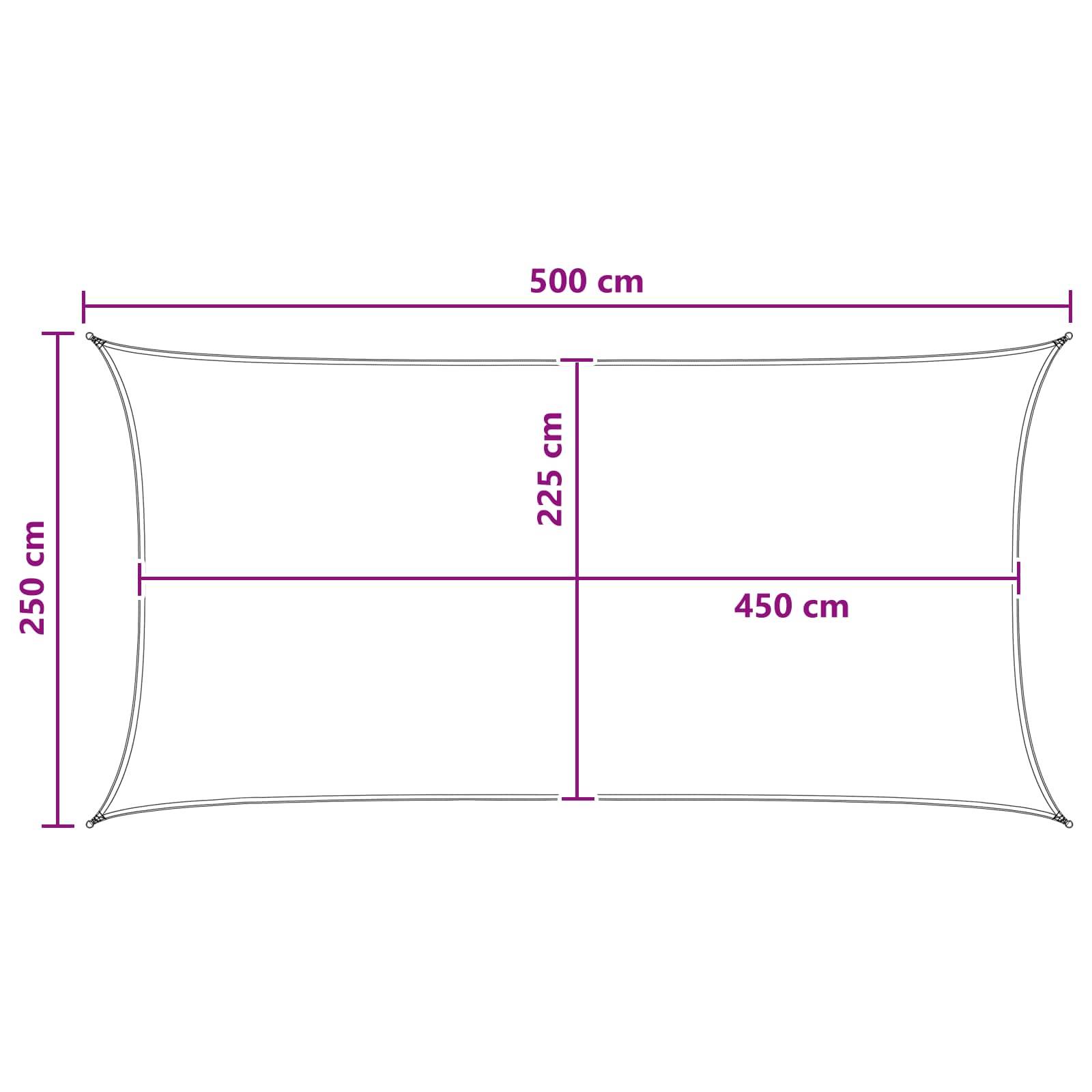 PANGIVO - Voile d'ombrage HDPE bleu et blanc 500 x 250 cm - PANGIVO - Image 7