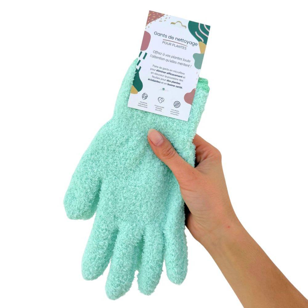Gants de nettoyage pour plantes - Anti-calcaire - Vert pomme - Image 5