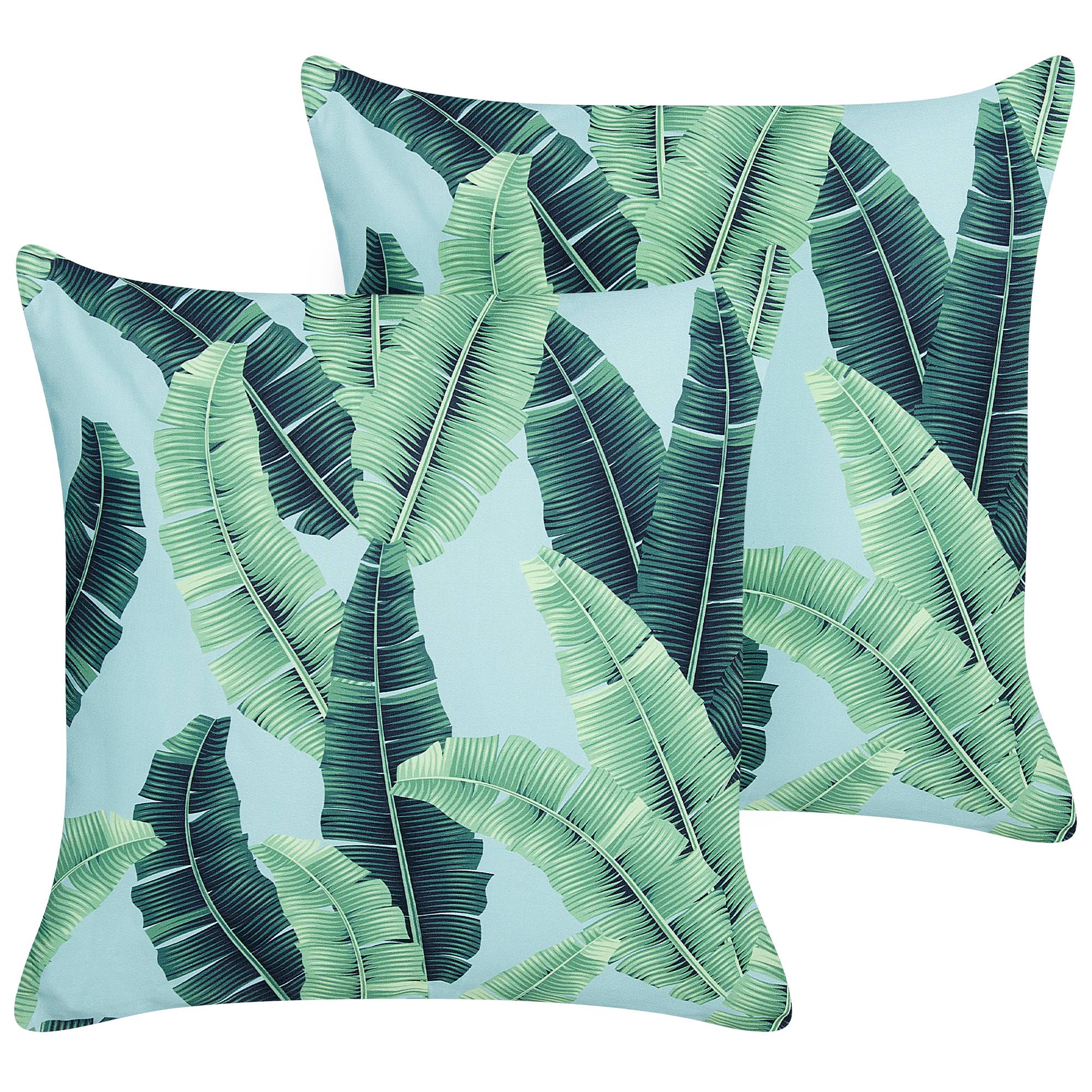 Beliani - Coussin d'extérieur Polyester Vert BOISSANO - Beliani - Imagen 1