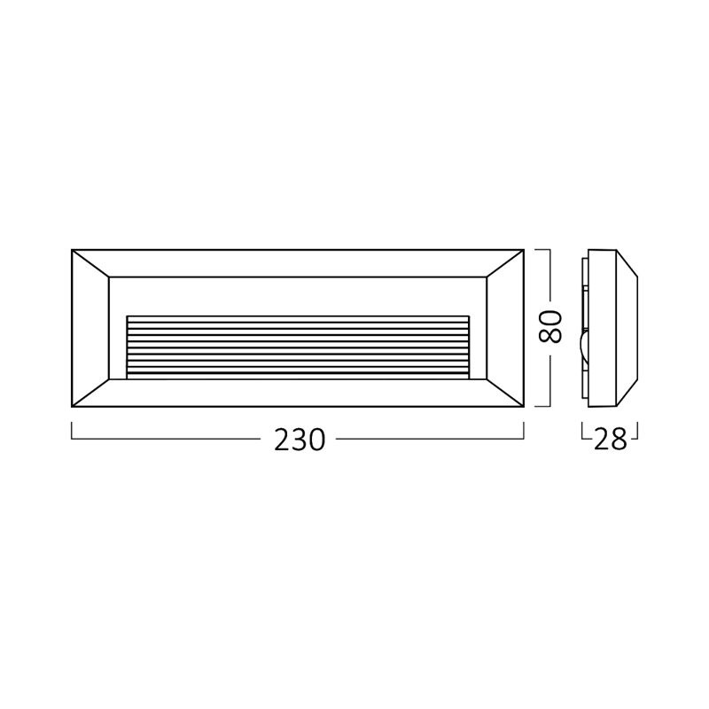 Applique murale LED VEKTA-B 3en1 3W 180lm IP65 Anthracite - Image 3