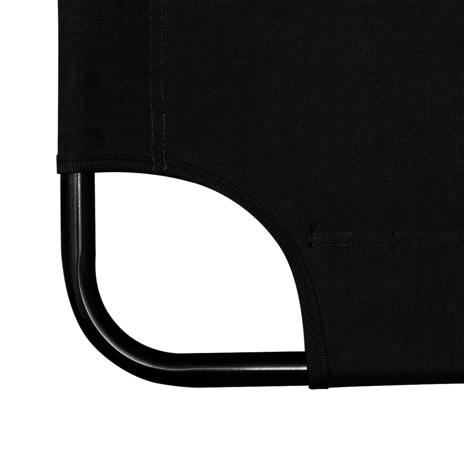 Chaise de jardin | Chaise d'extérieur Noir tissu - Image 5