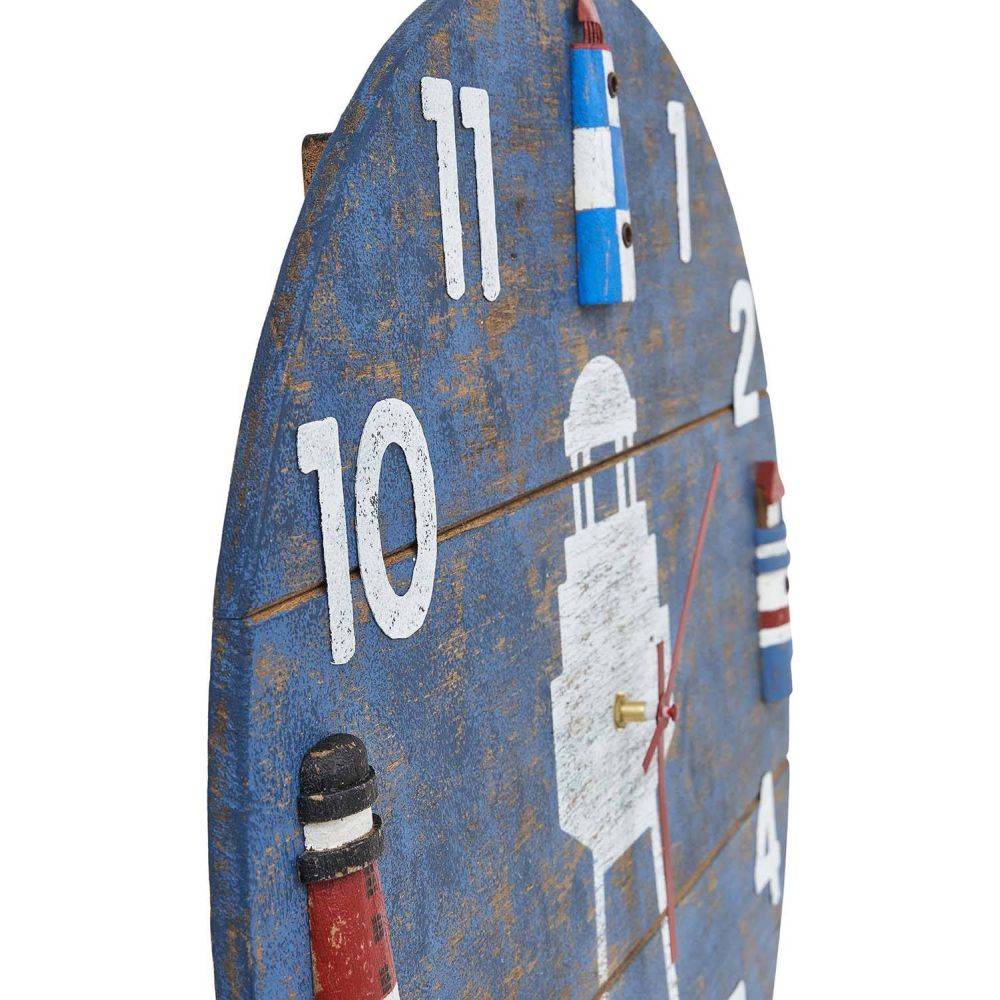Batela - Horloge en bois Phare 50 cm - Imagen 3