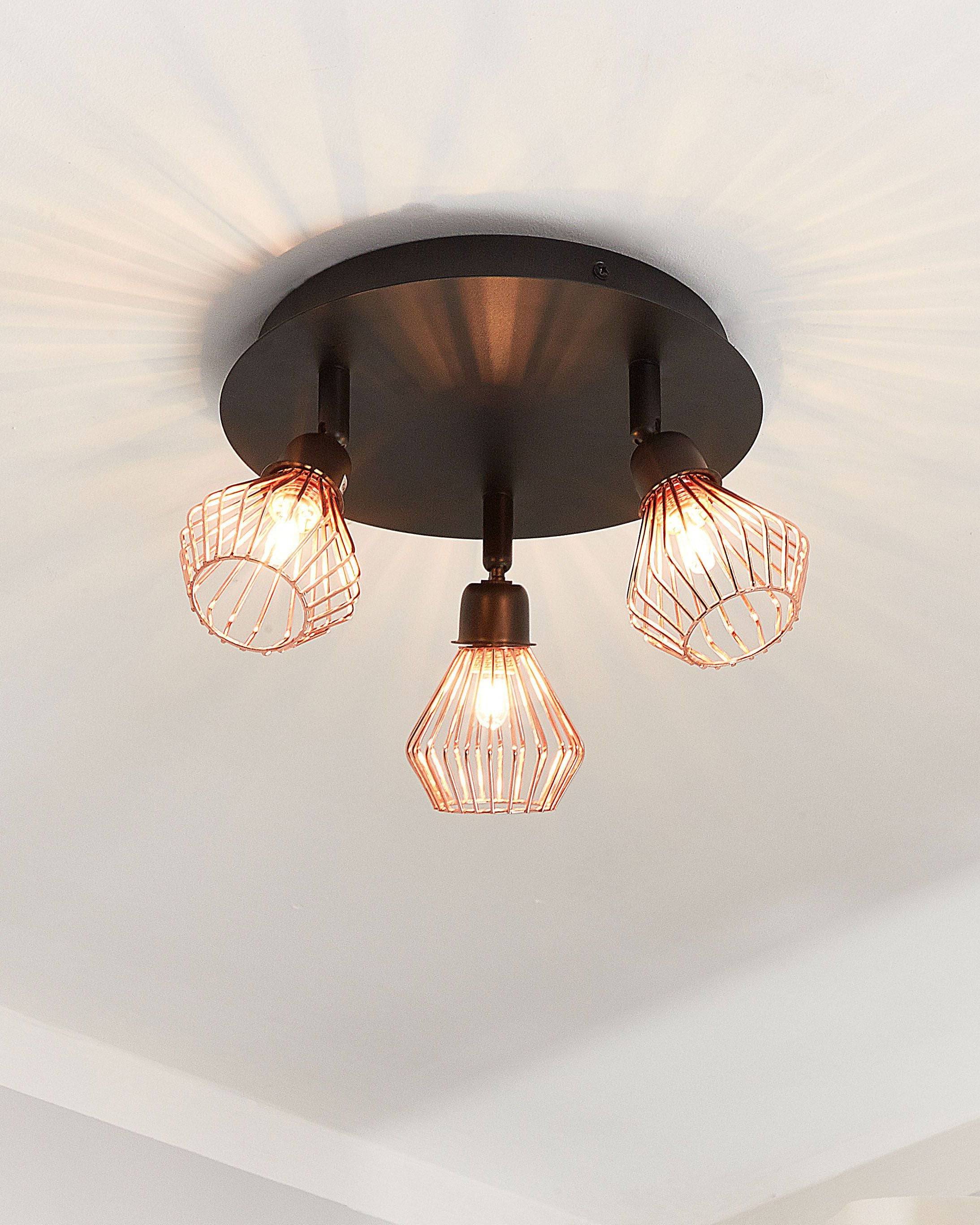 Beliani - Lampes projecteur Métal Noir VOLGA - 23x23x20- Beliani