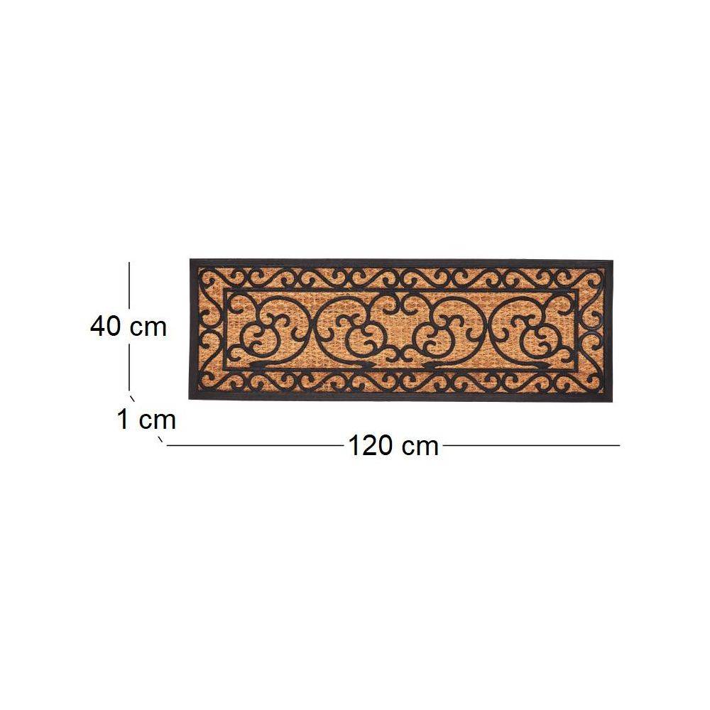 Esschert Design - Paillasson en caoutchouc coco Arabesque XL Best For Boots - Imagen 3