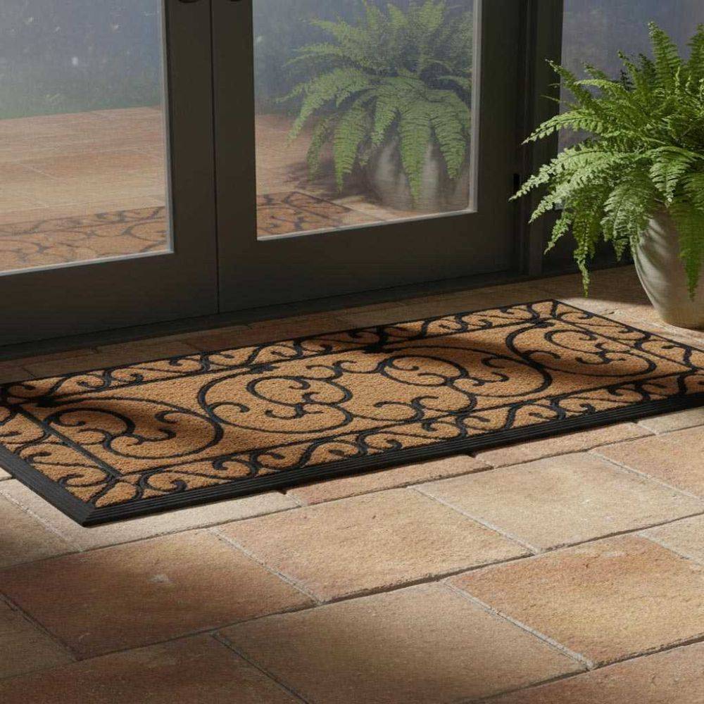 Esschert Design - Paillasson en caoutchouc coco Arabesque XL Best For Boots - Imagen 2