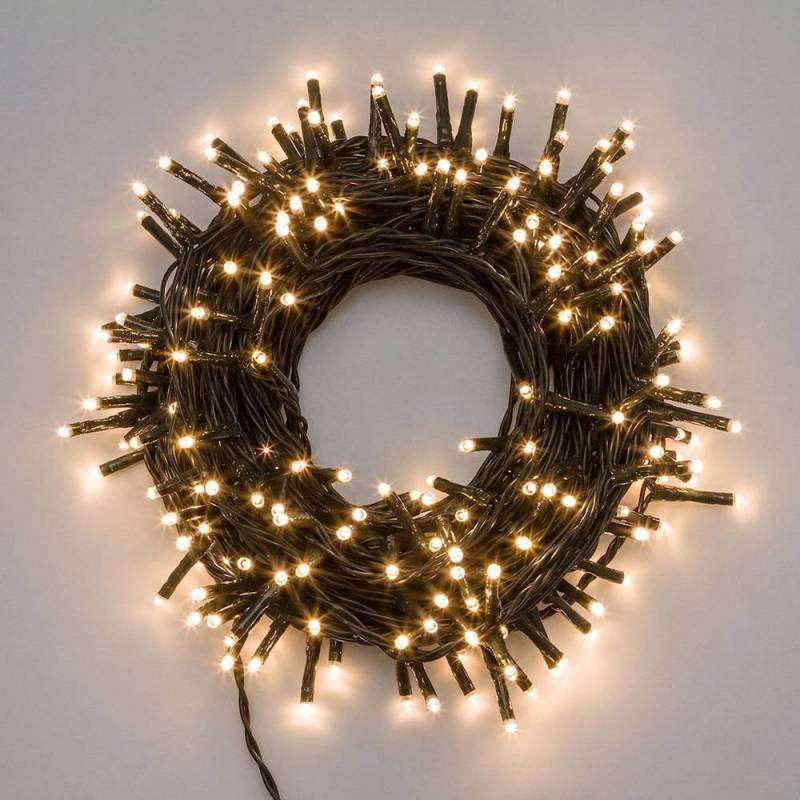 Lotti - Guirlande lumineuse 53M 750 LED blanc chaud 8 modes d'animations câble 30V vert Lotti - Imagen 1