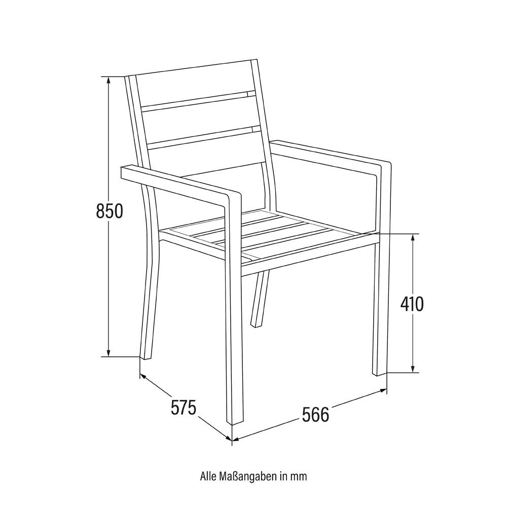 Chaise de jardin HOME DELUXE MADERA - 10 piéces - Image 9