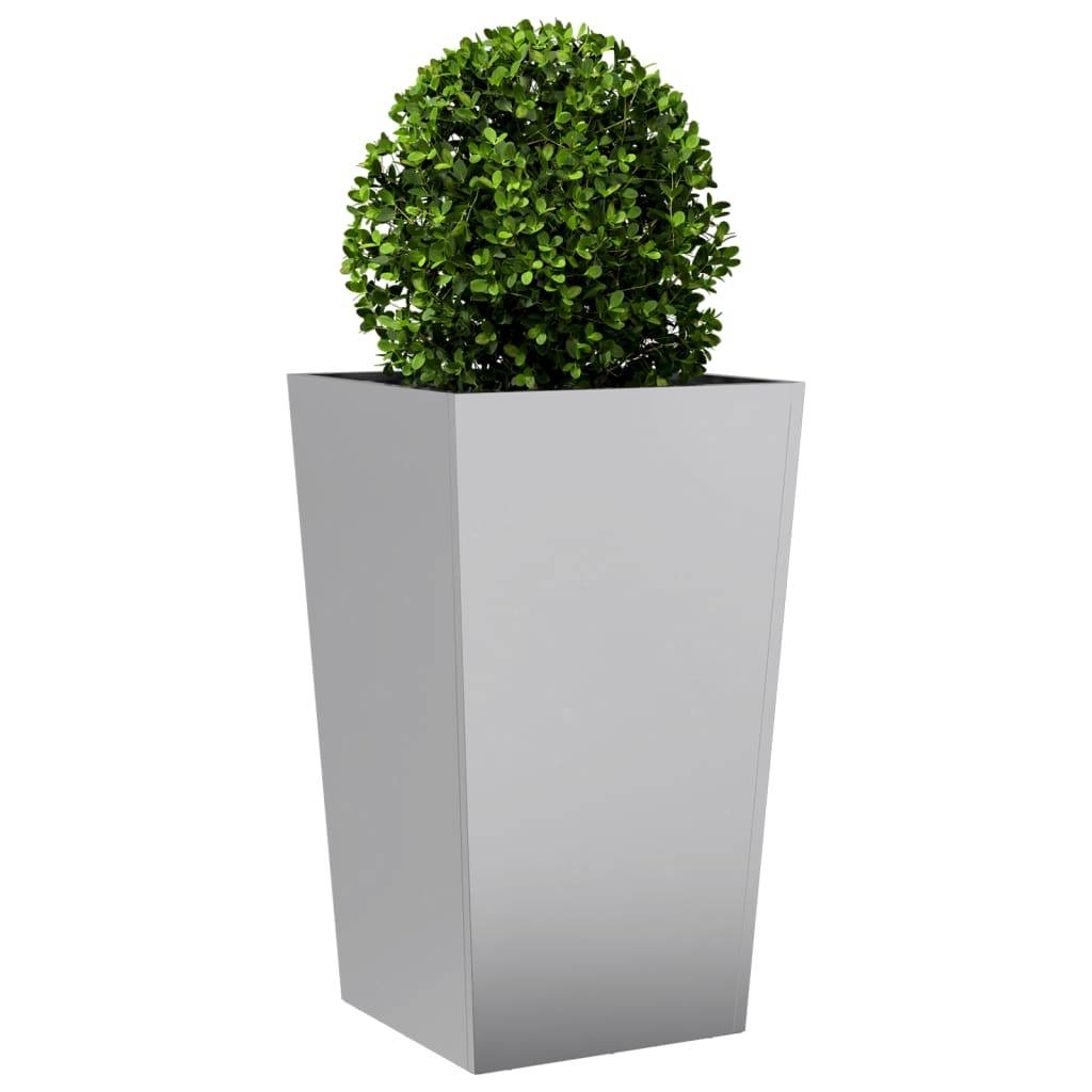 Jardinière - Bac à fleurs - Pot de fleurs 45x45x75 cm acier galvanisé - Image 3