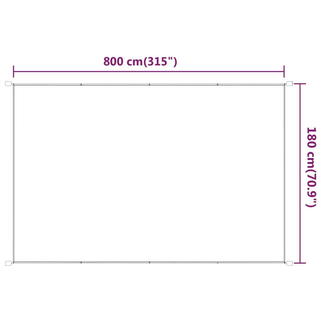Helloshop26 - Auvent vertical 180x800 cm tissu oxford blanc - Imagen 5
