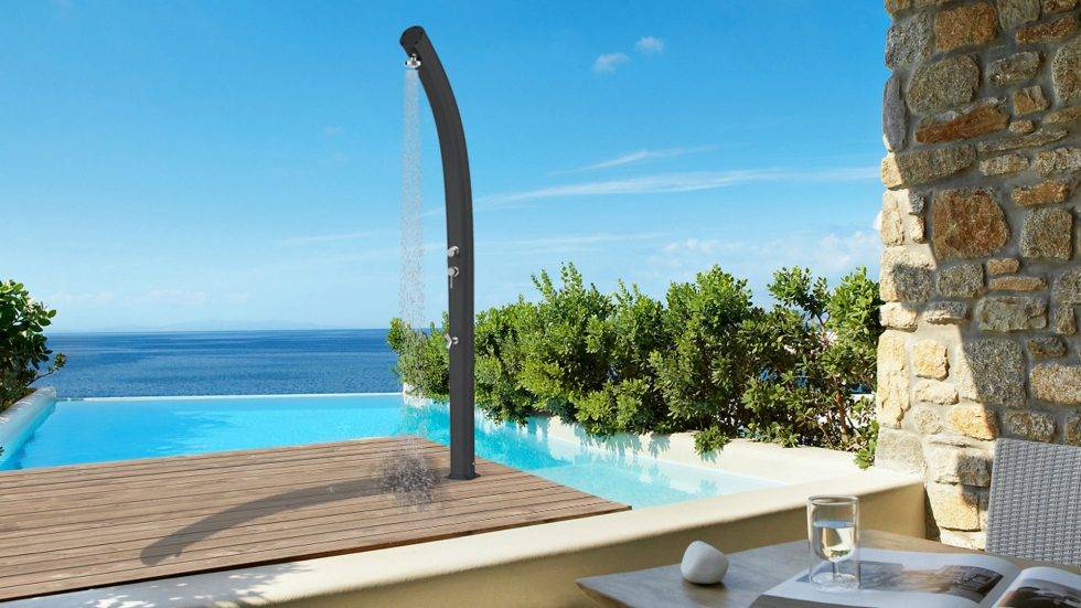 Douche solaire aluminium  Jolly  A520 ANTHRACITE by ARKEMA DESIGN - Imagen 2
