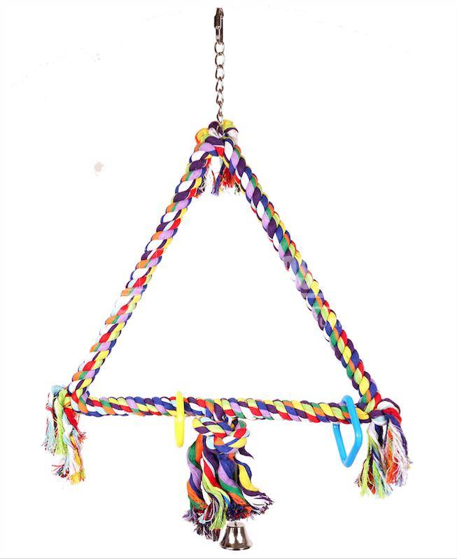 Vadigran - Columpio triangular de algodón multicolor, 79 cm de alto - VADIGRAN