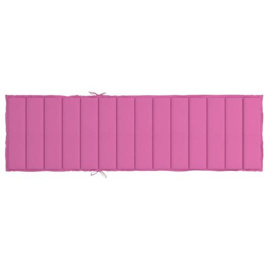 Coussin Matelas pour Transat Tissu Oxford Imperméable pour Jardin Piscine Rose 200x60cm – ComfortXL Outdoor Living - Image 5