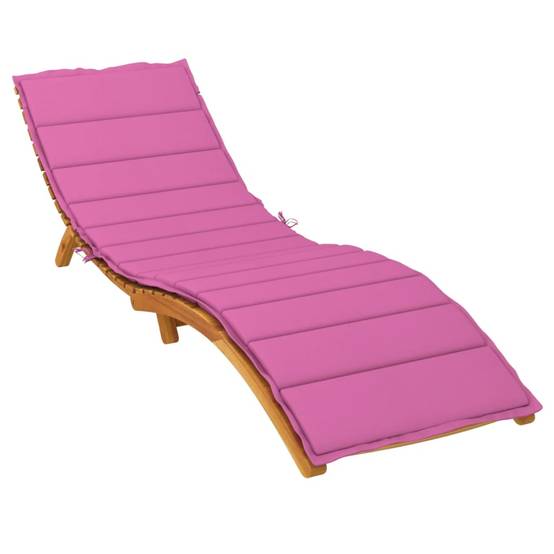 Coussin Matelas pour Transat Tissu Oxford Imperméable pour Jardin Piscine Rose 200x60cm – ComfortXL Outdoor Living - Image 3