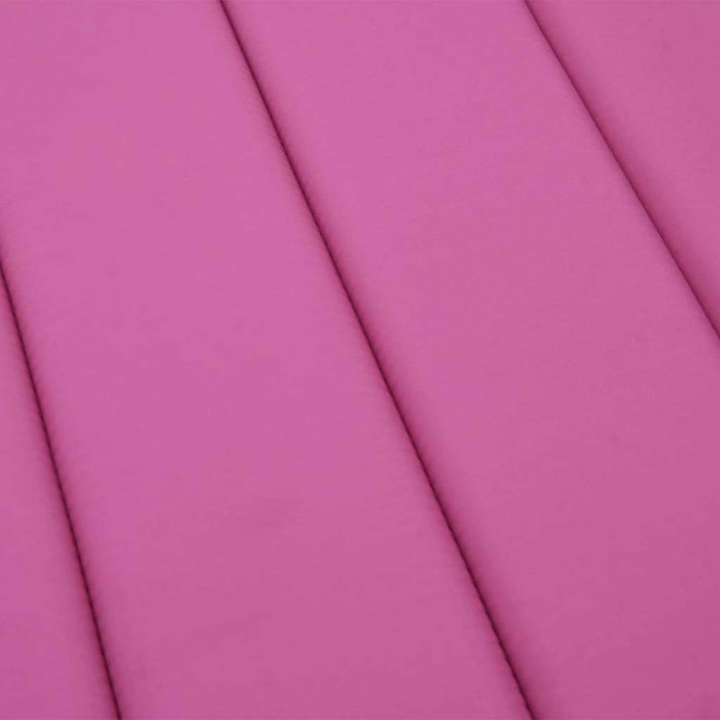Coussin Matelas pour Transat Tissu Oxford Imperméable pour Jardin Piscine Rose 200x60cm – ComfortXL Outdoor Living - Image 7