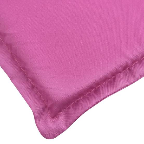 Coussin Matelas pour Transat Tissu Oxford Imperméable pour Jardin Piscine Rose 200x60cm – ComfortXL Outdoor Living - Image 6