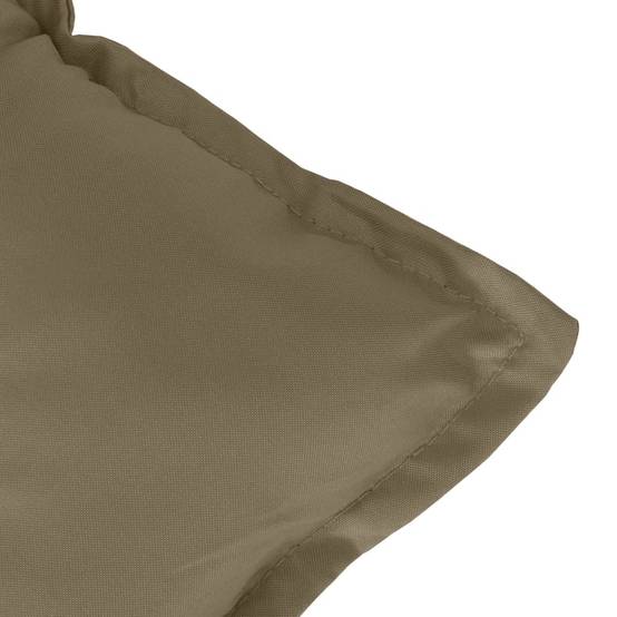Coussins de chaise à dossier bas lot de 6 polyester taupe mélangé 100 x 50 x 7 cm - PANGIVO - Image 9
