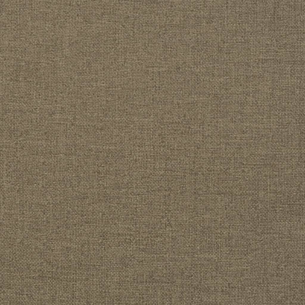 Coussins de chaise à dossier bas lot de 6 polyester taupe mélangé 100 x 50 x 7 cm - PANGIVO - Image 8