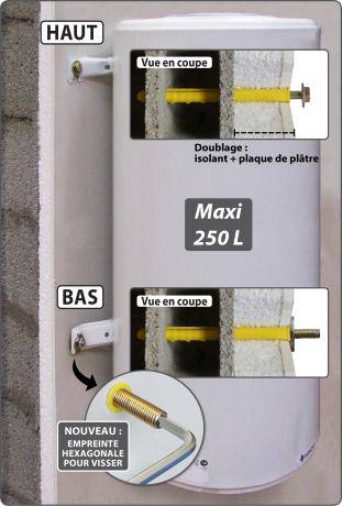 Kit Plak-Plâtre ING FIXATION pour chauffe-eau - A150080 - Image 2