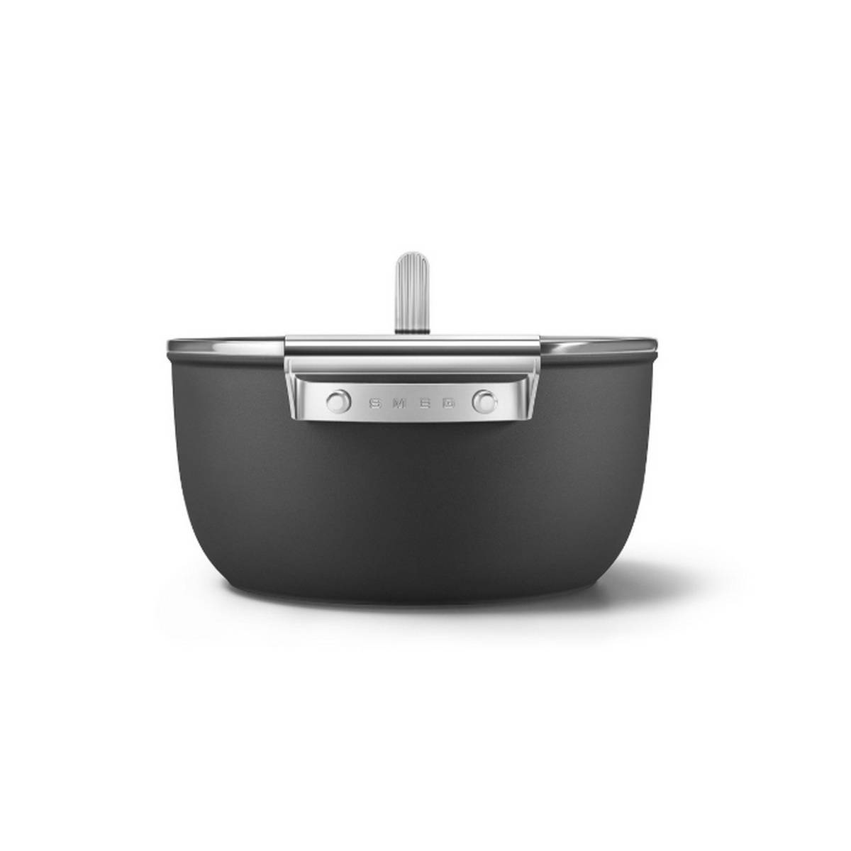 Faitout noir mat 24cm + couvercle CSF2412BLM Smeg - Image 3