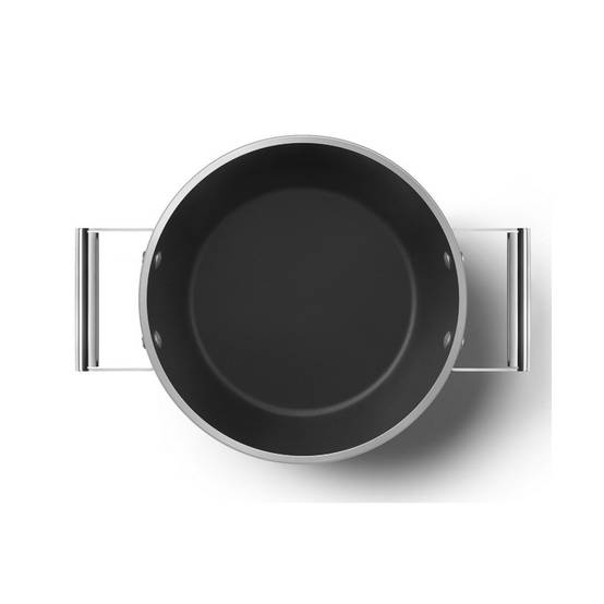 Faitout noir mat 24cm + couvercle CSF2412BLM Smeg - Image 6