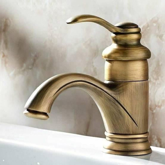 Robinet de baignoire Antique rétro, lavabo européen, robinet de salle de bains chaud et froid, robinet d'évier en bronze-Lytech - Image 1