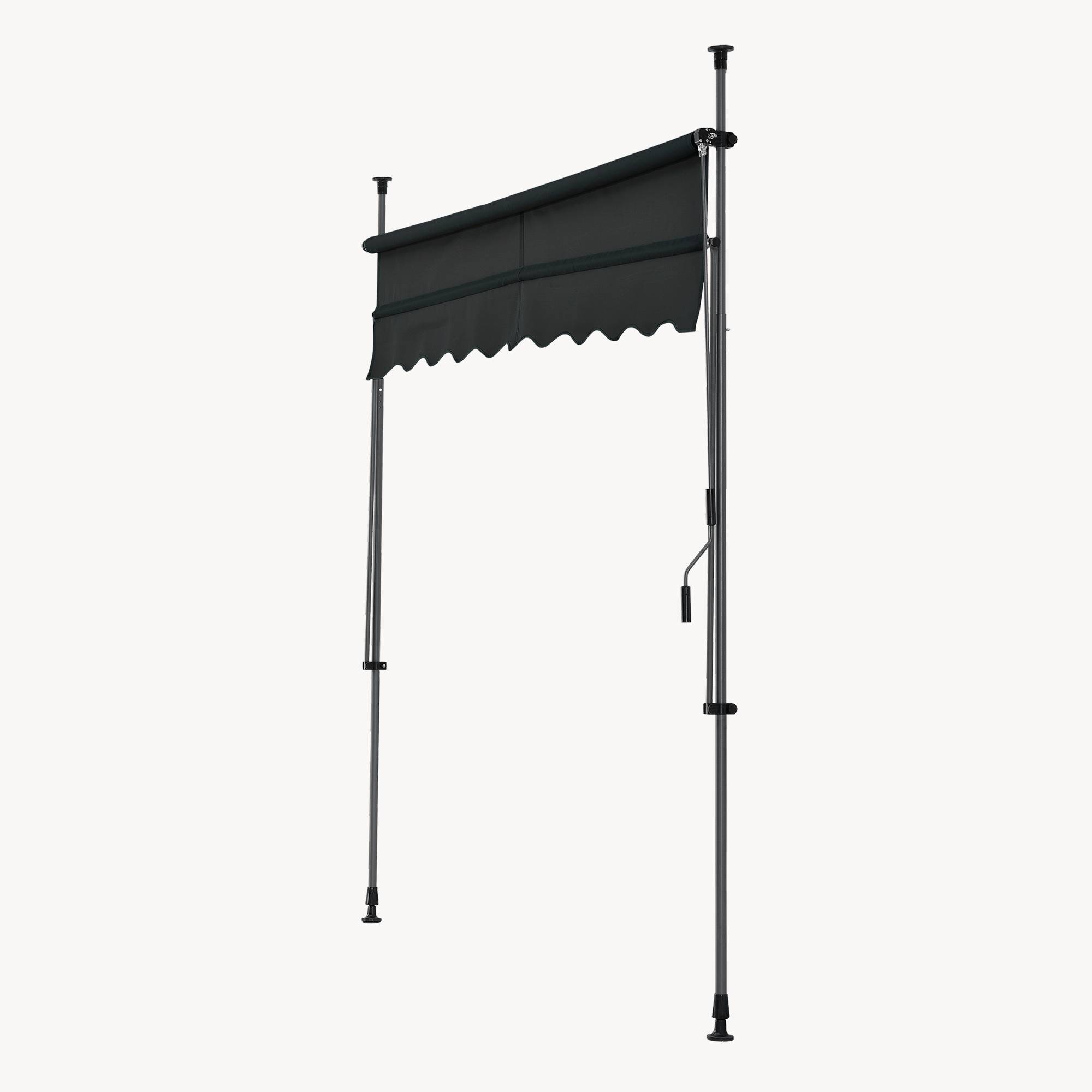 Pro.Tec - Store Banne Téléscopique Acier Polyester 300 x 120 x 220-309 cm Noir [pro.tec] - Imagen 7
